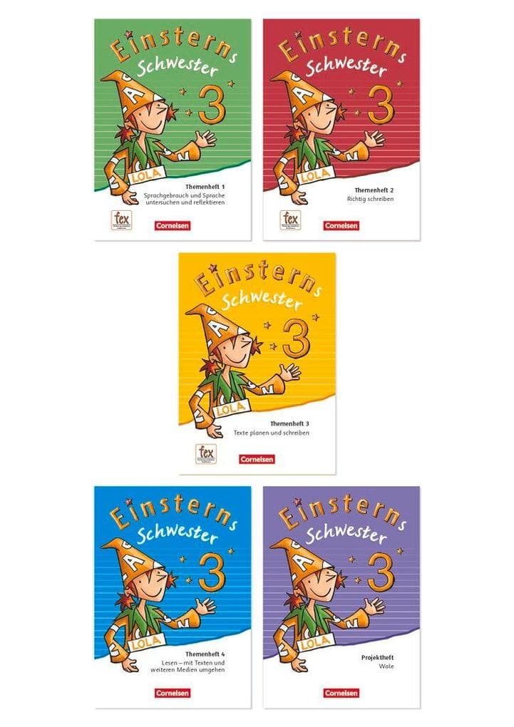 Einsterns Schwester - Sprache und Lesen 3. Schuljahr - Themenhefte 1-4 mit Projektheft mit Schuber
