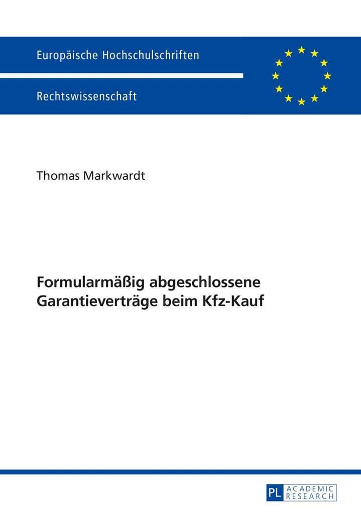 Formularmäßig abgeschlossene Garantieverträge beim Kfz-Kauf