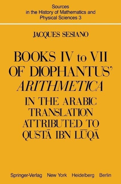 Books IV to VII of Diophantus' Arithmetica
