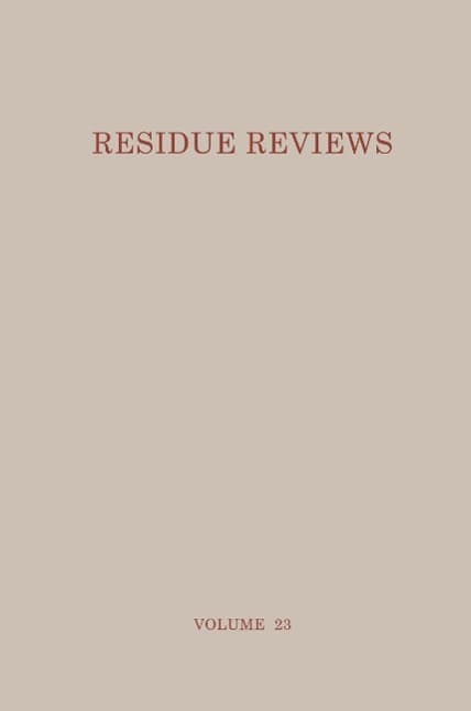 Residue Reviews