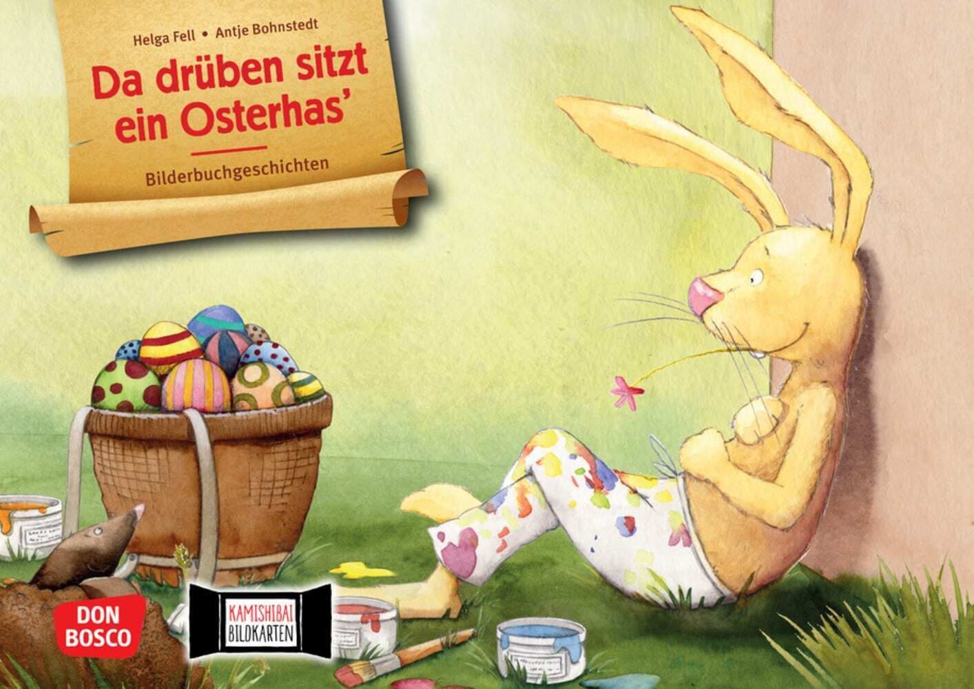 Da drüben sitzt ein Osterhas. Kamishibai Bildkartenset.