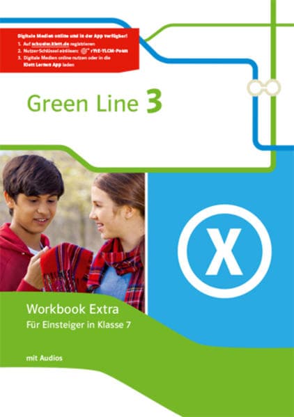 Green Line 3. Workbook Extra mit Audio-CDs für Einsteiger in Klasse 7