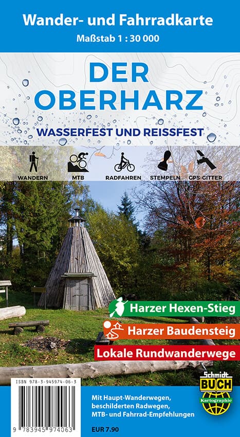 Der Oberharz Wander- und Fahrradkarte 1 : 30 000