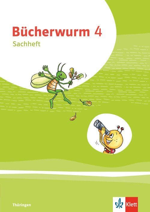 Bücherwurm Sachheft. 4. Schuljahr. Reisefibel (5er-Pack). Thüringen