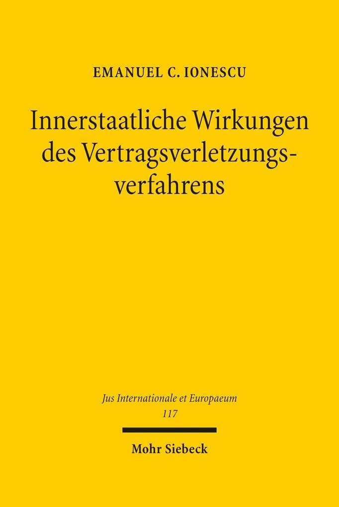 Innerstaatliche Wirkungen des Vertragsverletzungsverfahrens