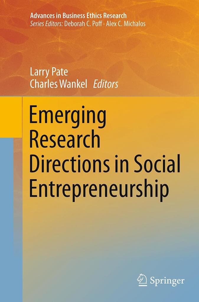 Emerging Research Directions in Social Entrepreneurship