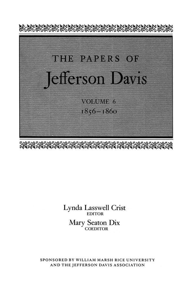 The Papers of Jefferson Davis