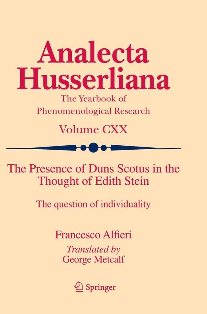 The Presence of Duns Scotus in the Thought of Edith Stein