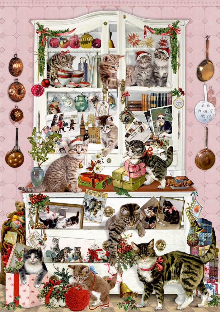 Coppenrath - Edition Barbara Behr - Katzen im Advent, Wand-Adventskalender A3
