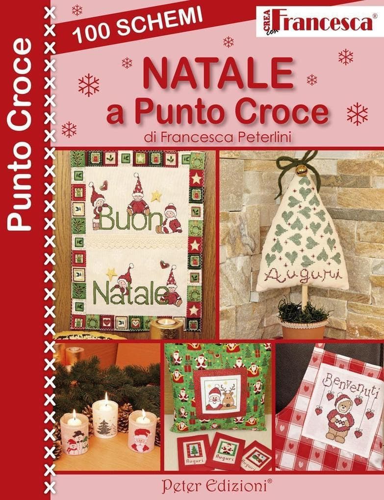 100 schemi Natale a punto croce