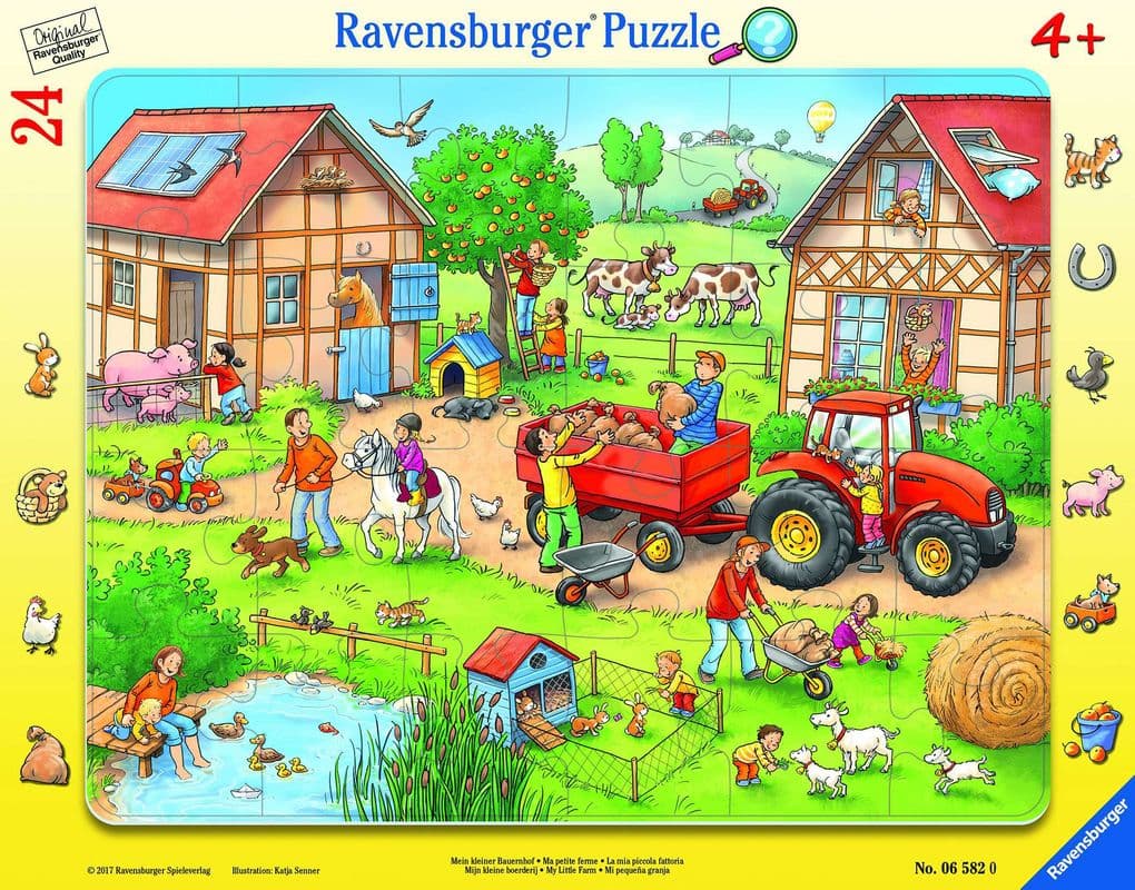 Mein kleiner Bauernhof 24 Teile Rahmenpuzzle
