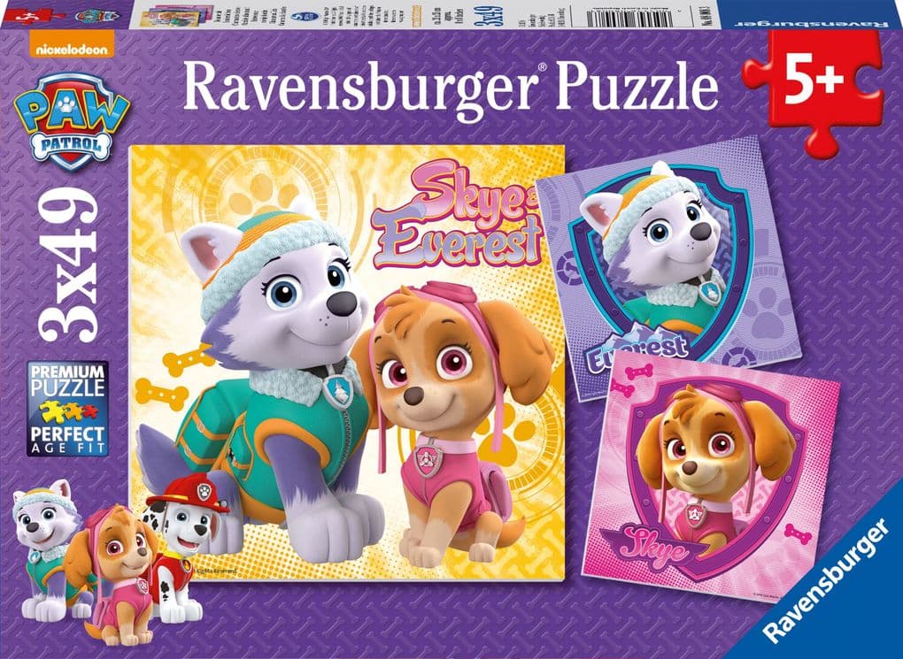 Ravensburger - Bezaubernde Hundemädchen, 3 x 49 Teile