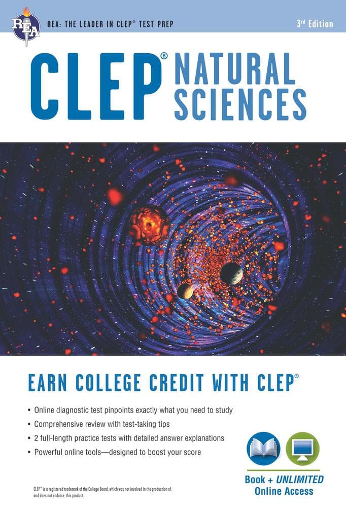 CLEP® Natural Sciences Book + Online