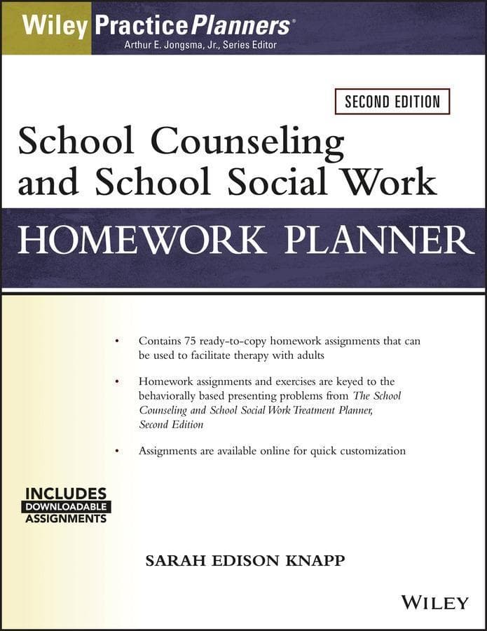 School Counseling and Social Work Homework Planner (with Download)
