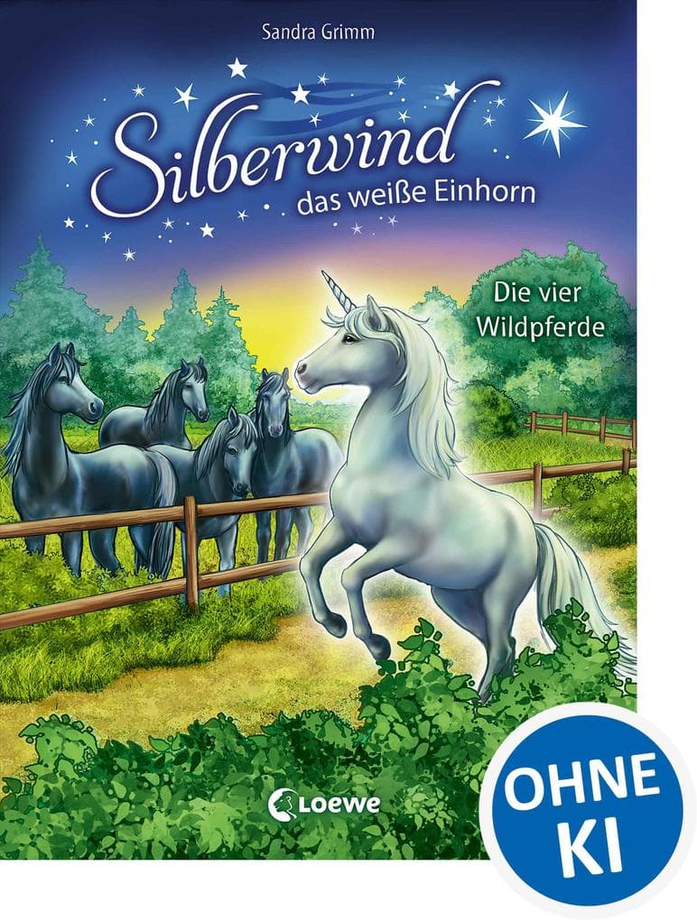 Silberwind, das weiße Einhorn (Band 3) - Die vier Wildpferde