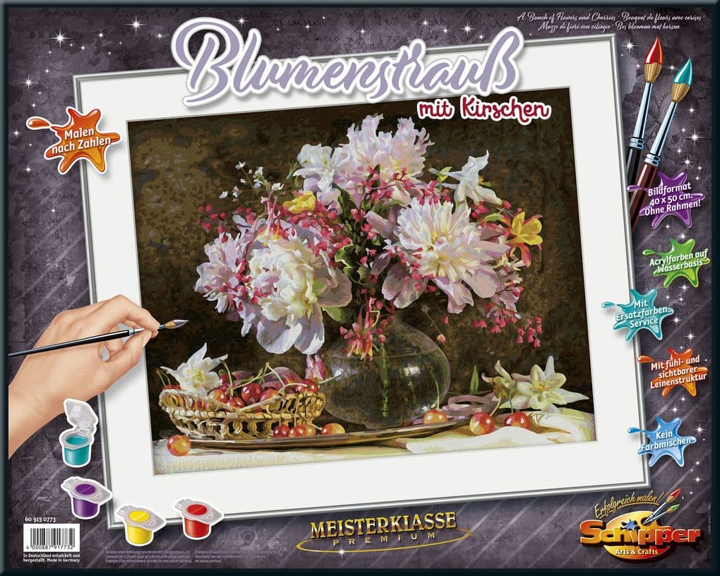 Schipper Malen nach Zahlen - Blumenstrauß mit Kirschen
