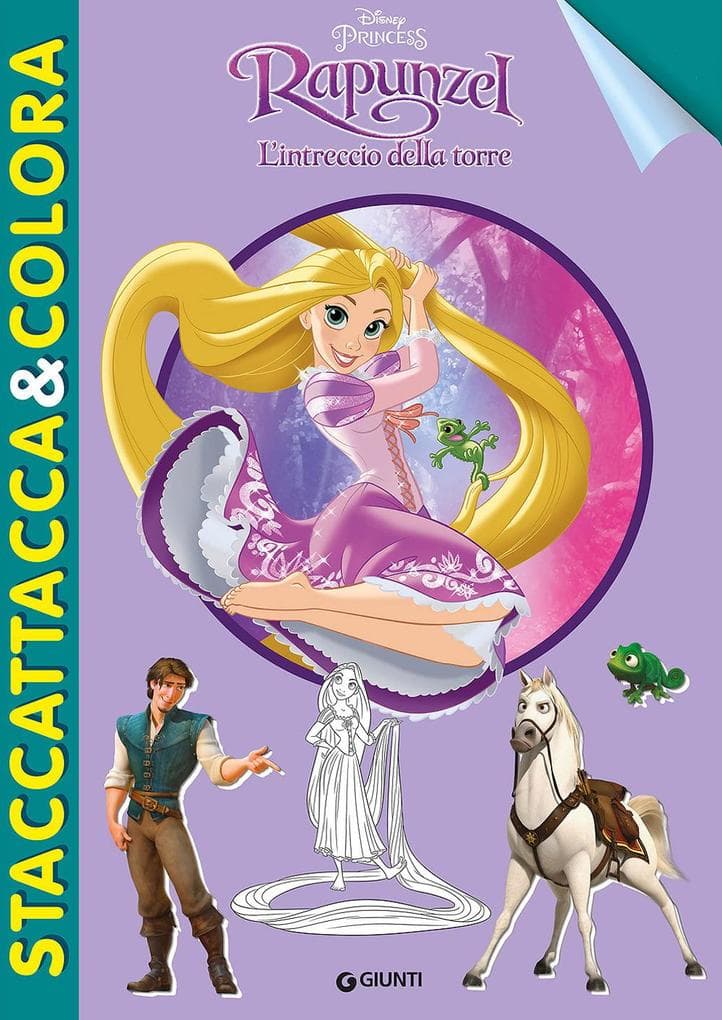 L' intreccio della torre. Rapunzel. Staccattacca e colora. Con adesivi