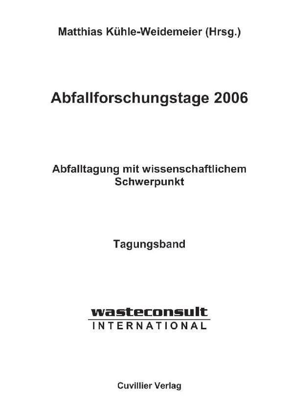 Abfallforschungstage 2006