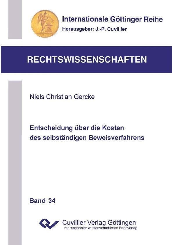 Entscheidung über die Kosten des selbständigen Beweisverfahrens