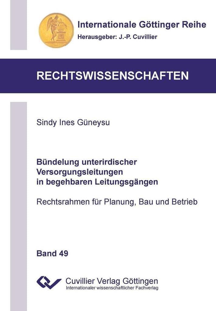 Bündelung unterirdischer Versorgungsleitungen in begehbaren Leitungsgängen