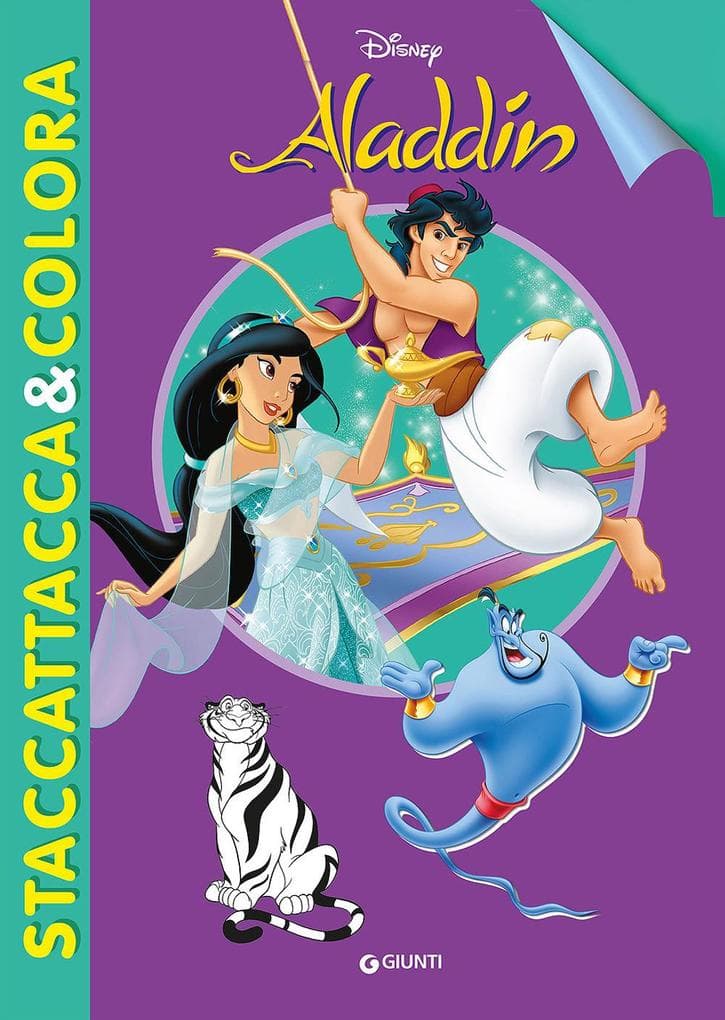 Aladdin. Staccattacca e colora. Con adesivi