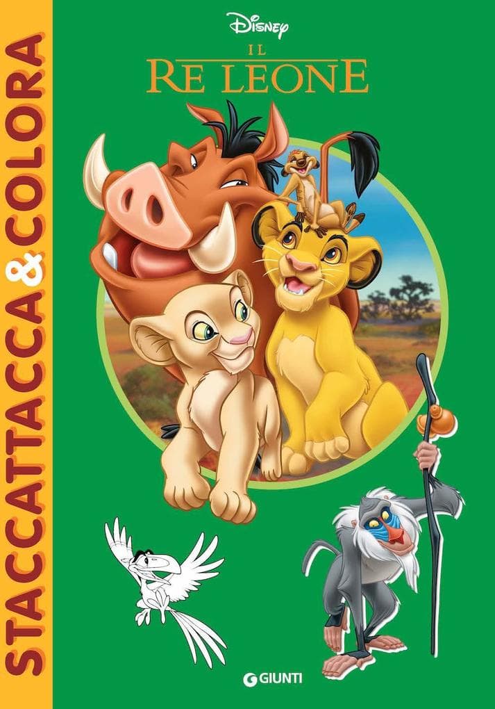 Il re leone. Staccattacca e colora. Con adesivi
