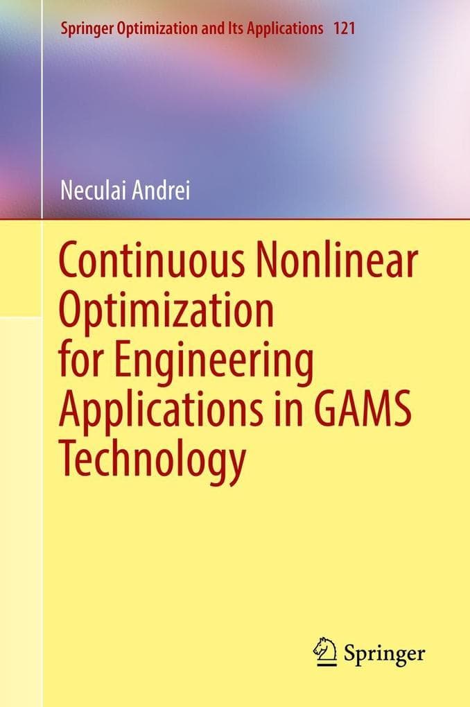 Continuous Nonlinear Optimization for Engineering Applications in GAMS Technology