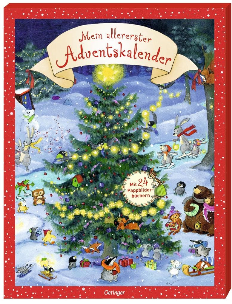 Oetinger - Mein allererster Adventskalender mit 24 Pappbilderbüchern zum Herausnehmen