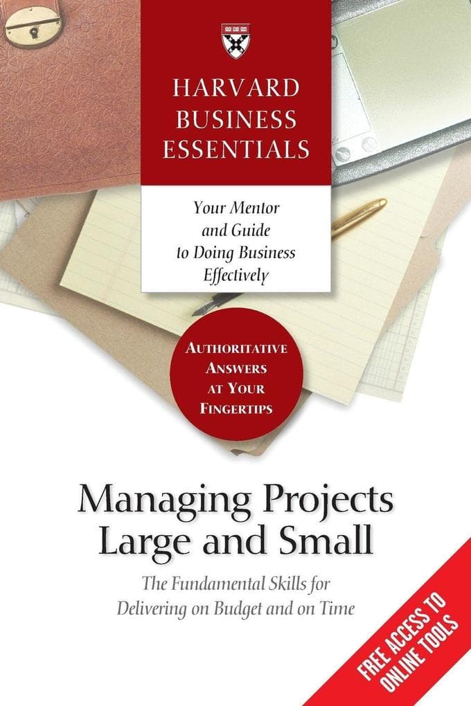 Harvard Business Essentials Managing Projects Large and Small