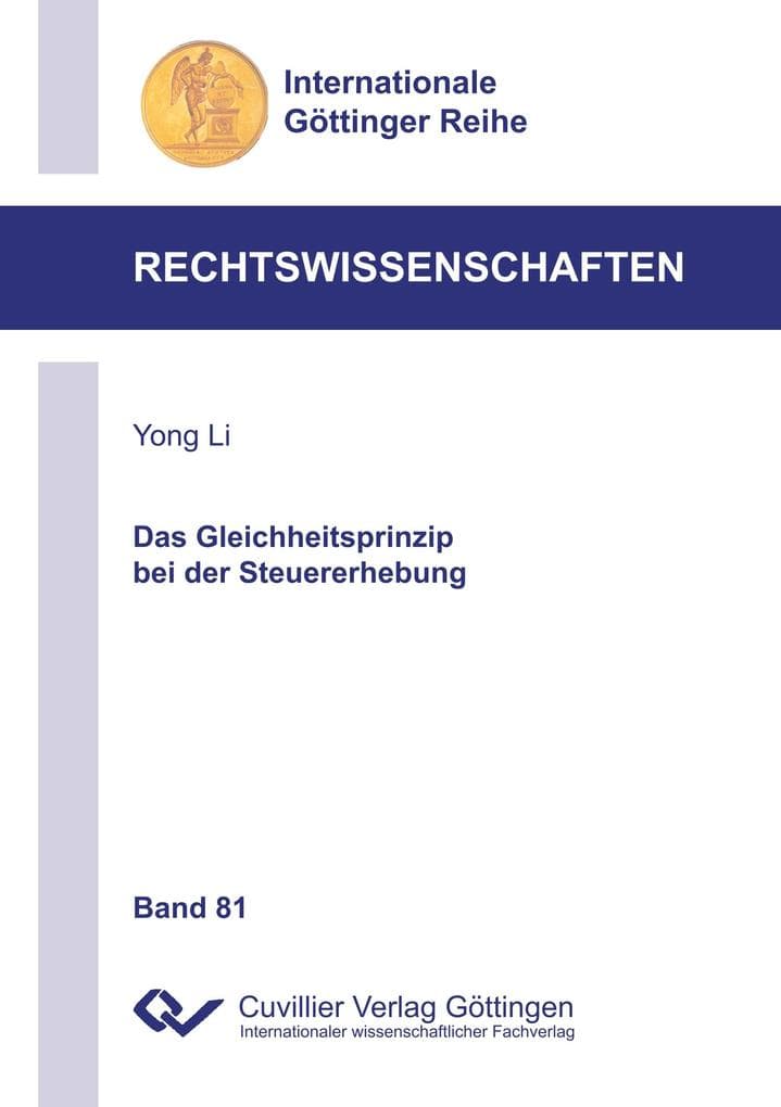 Das Gleichheitsprinzip bei der Steuererhebung