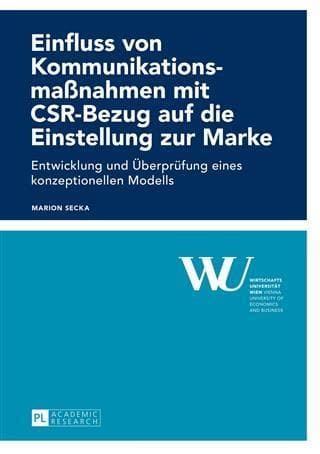 Einfluss von Kommunikationsmanahmen mit CSR-Bezug auf die Einstellung zur Marke