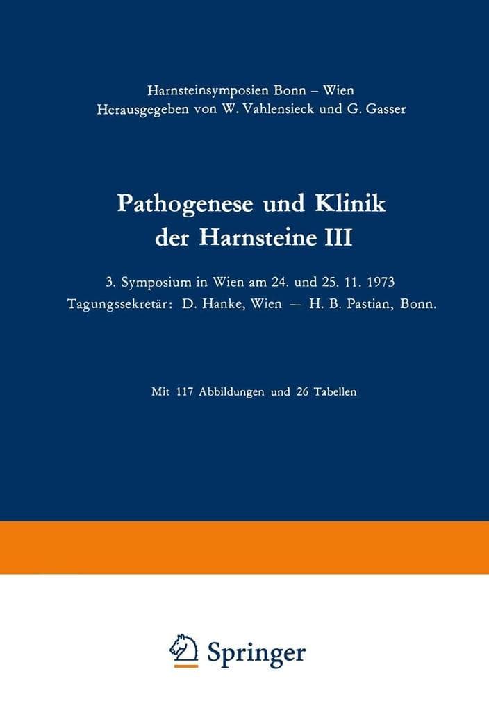 Pathogenese und Klinik der Harnsteine III