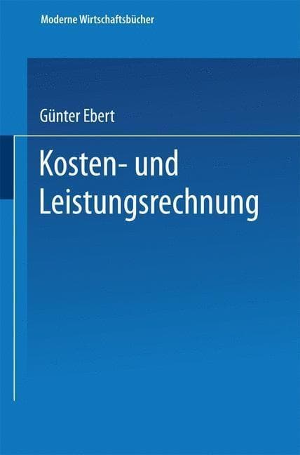 Kosten- und Leistungsrechnung