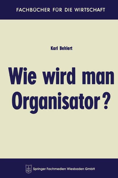 Wie wird man Organisator?