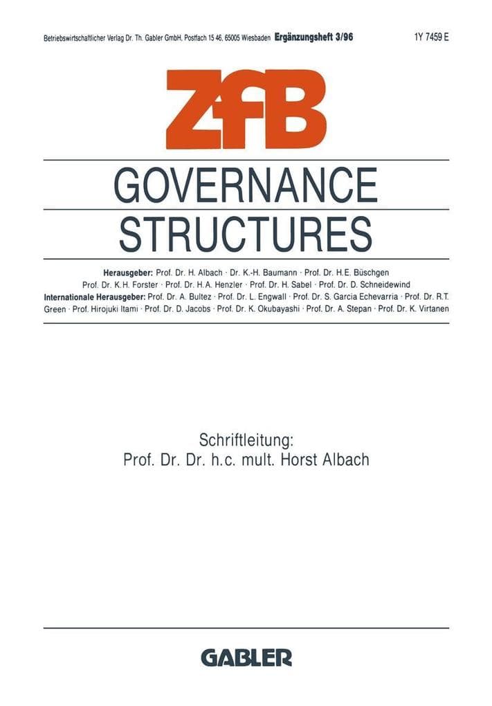 Governance Structures