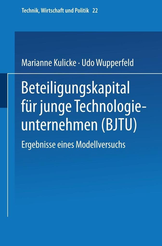 Beteiligungskapital für junge Technologieunternehmen