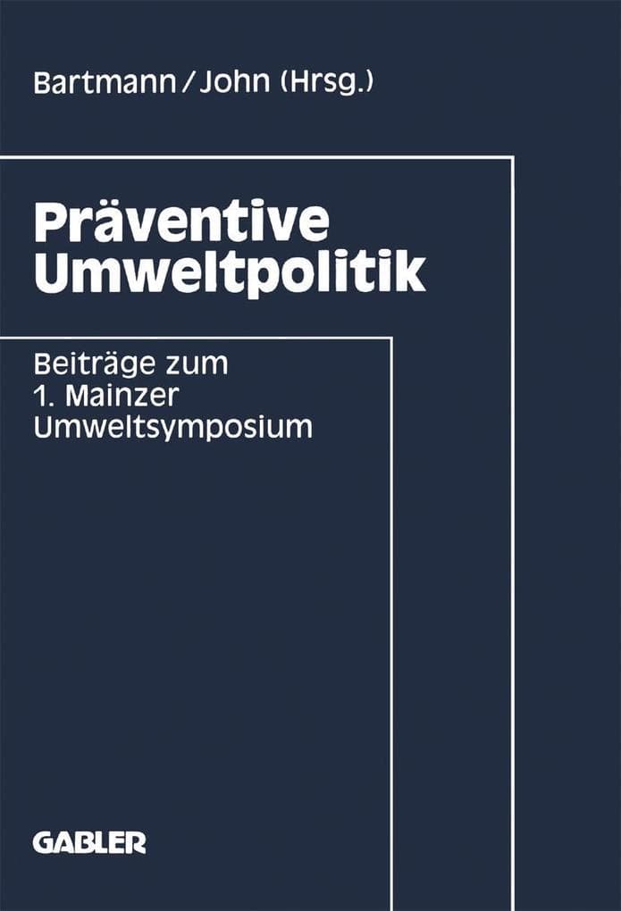 Präventive Umweltpolitik