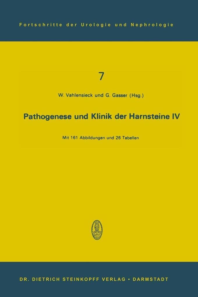 Pathogenese und Klinik der Harnsteine IV