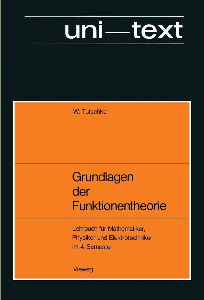 Grundlagen der Funktionentheorie