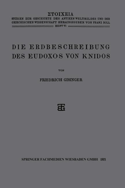 Die Erdbeschreibung des Eudoxos von Knidos