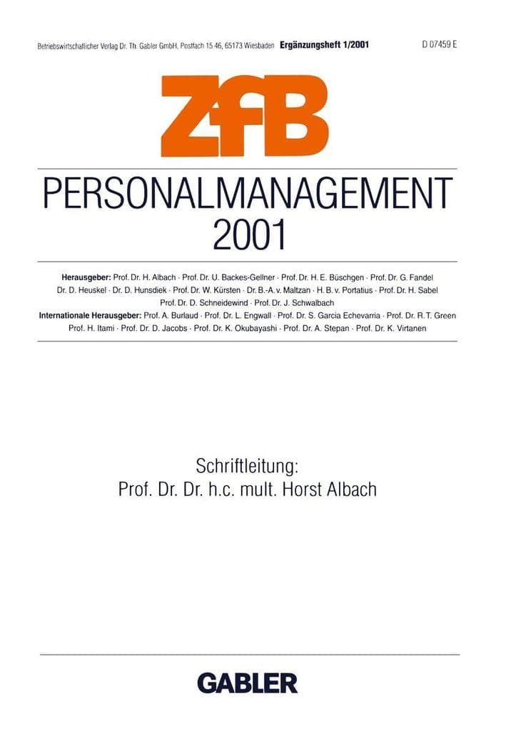 Personalmanagement 2001