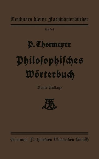 Philosophisches Wörterbuch
