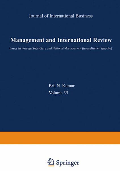 Management and International Review