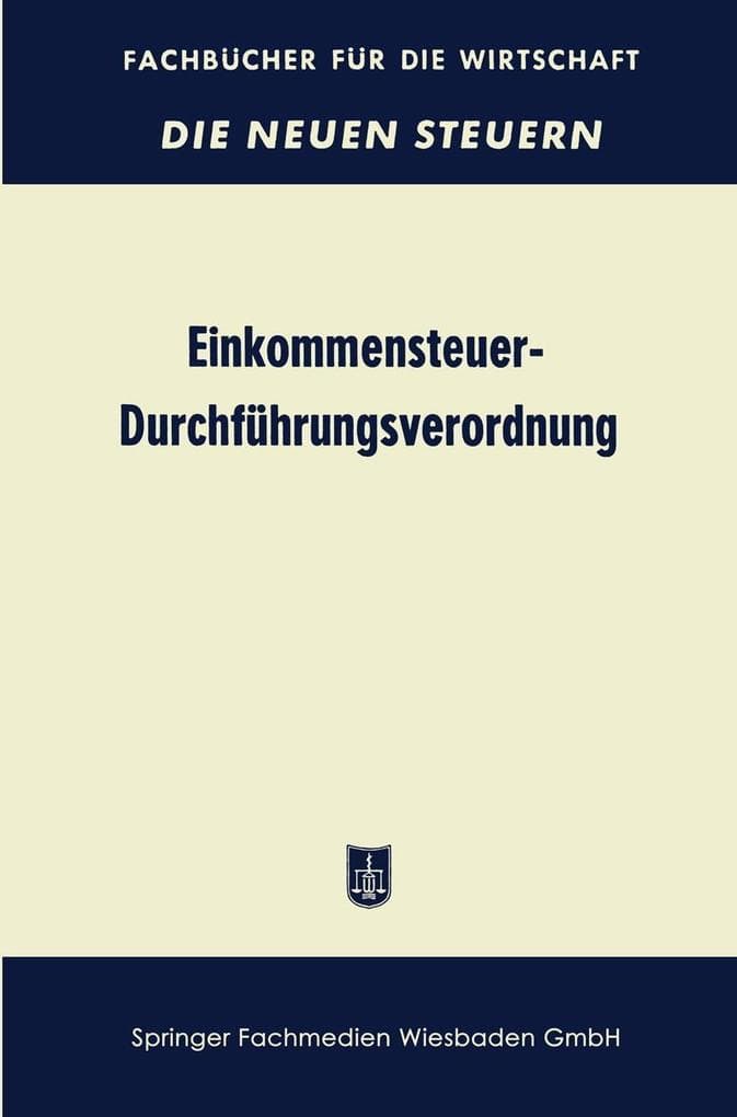 Einkommensteuer-Durchführungsverordnung (EStDV 1957)