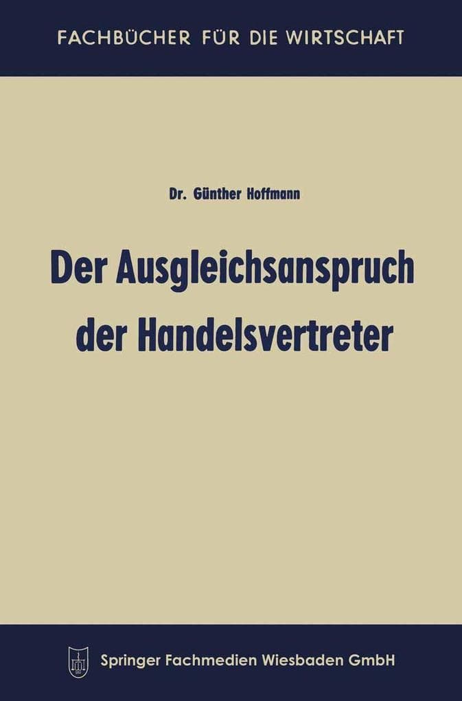 Der Ausgleichsanspruch der Handelsvertreter