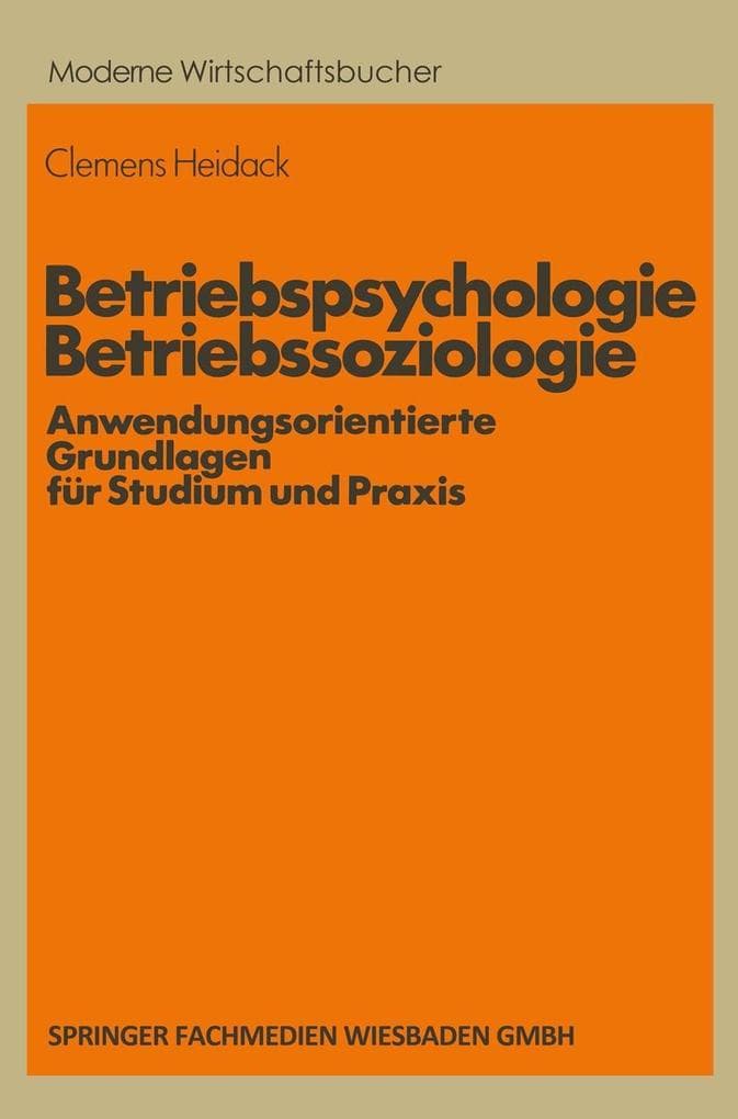 Betriebspsychologie/Betriebssoziologie