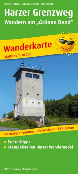 Harzer Grenzweg - Wandern am "Grünen Band" 1 : 30 000