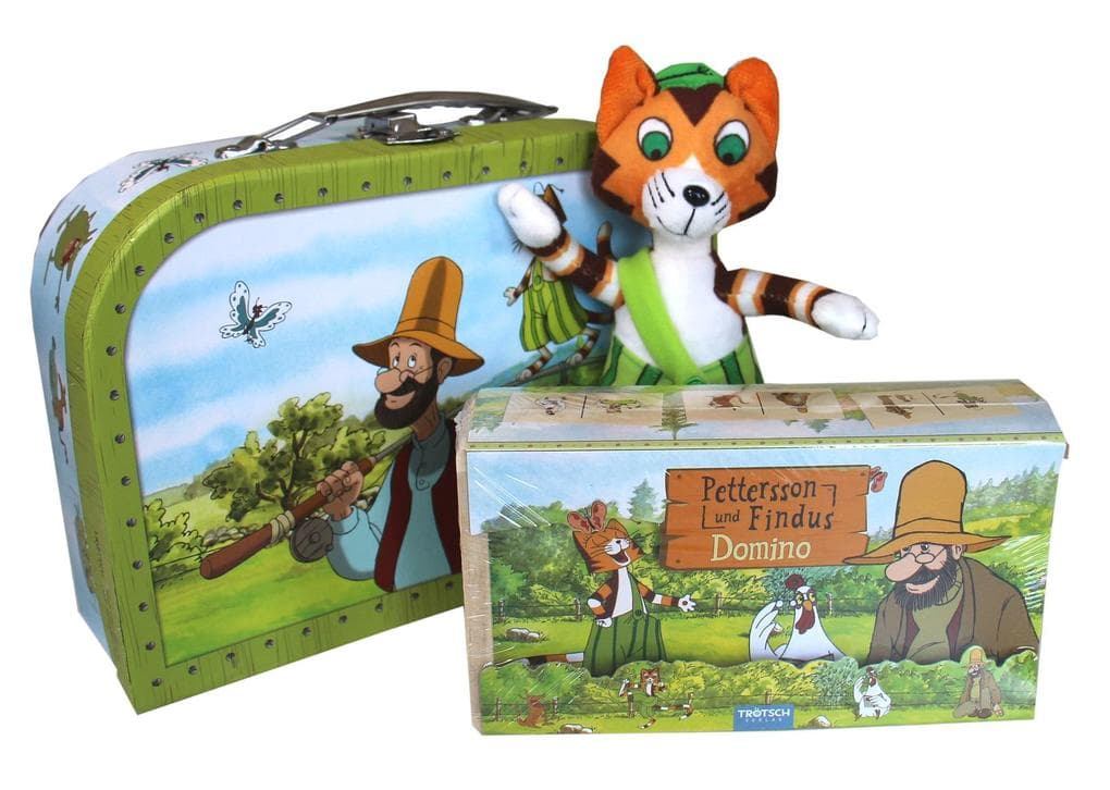 Geschenkset Pettersson/ Spiel/Plüschtier/Reisekoffer