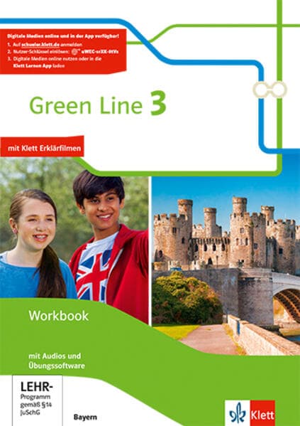 Green Line 3. Workbook mit Audios und Übungssoftware 7. Klasse. Ausgabe Bayern