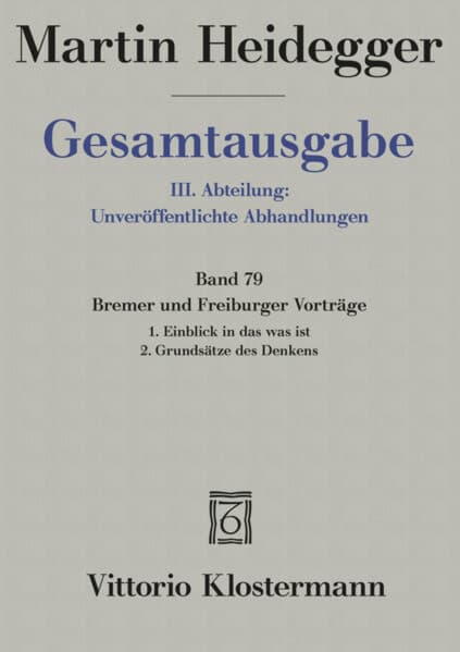 Bremer und Freiburger Vorträge